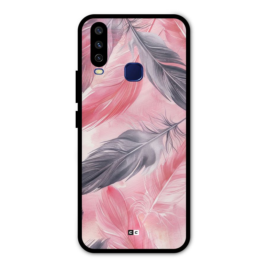 Lovely Feather Metal Back Case for Vivo U10