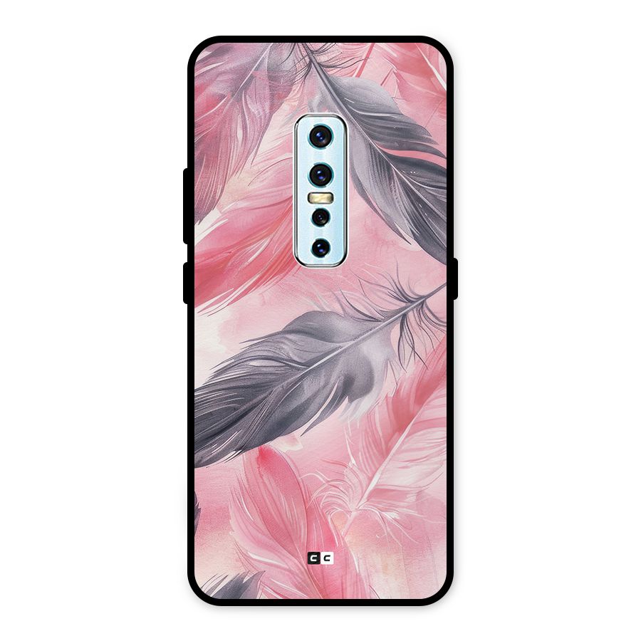 Lovely Feather Metal Back Case for Vivo V17 Pro
