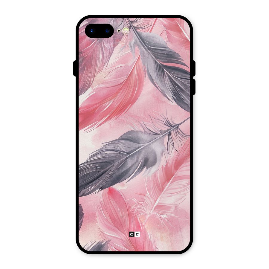 Lovely Feather Metal Back Case for iPhone 7 Plus