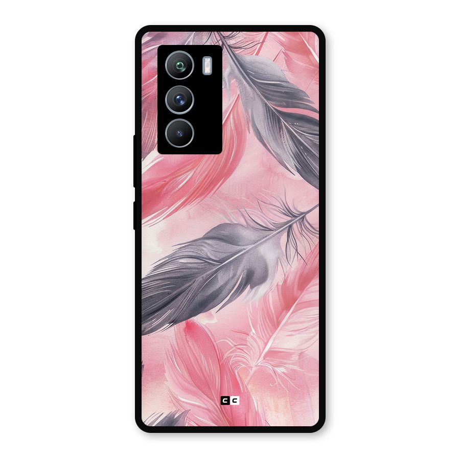 Lovely Feather Metal Back Case for iQOO 9 SE