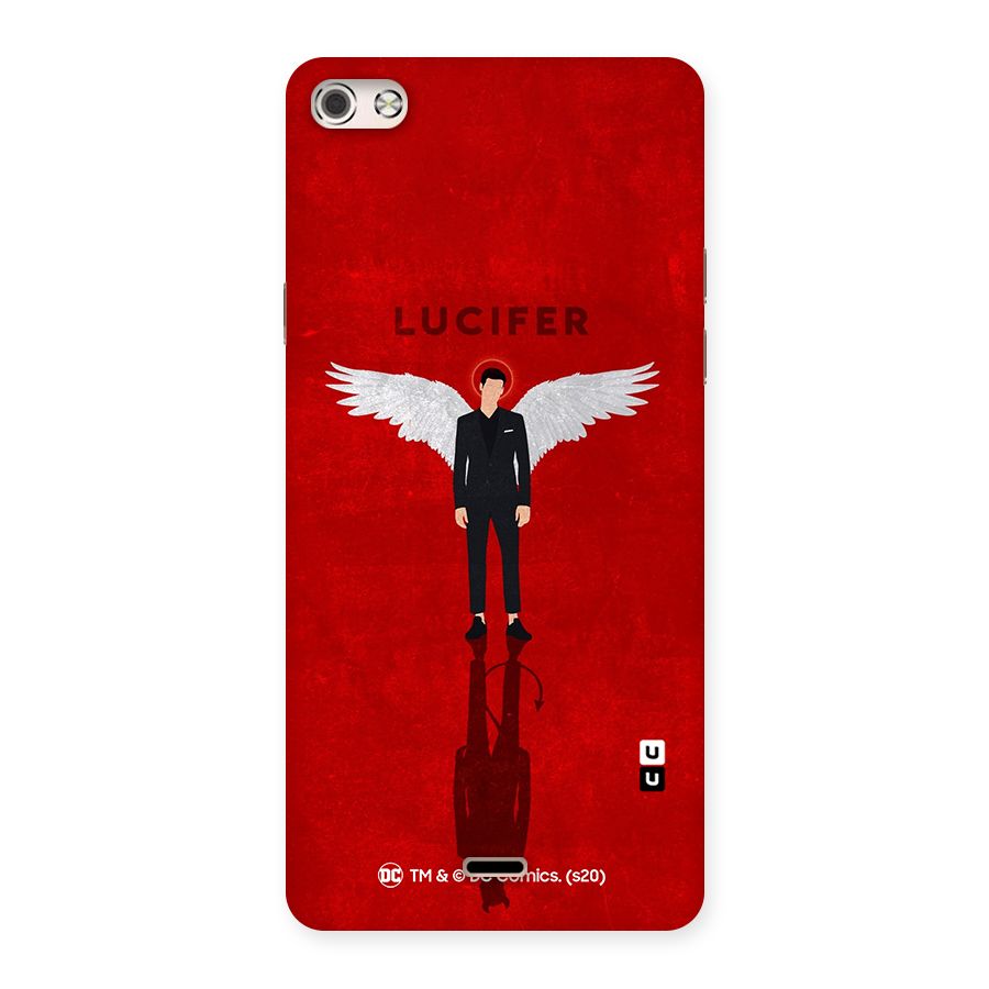 Lucifer Archangel Shadow Back Case for Micromax Canvas Silver 5