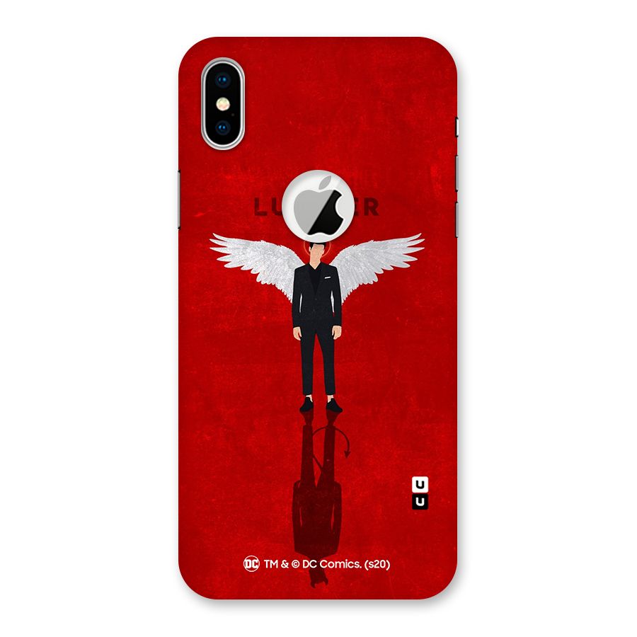 Lucifer Archangel Shadow Back Case for iPhone X Logo Cut