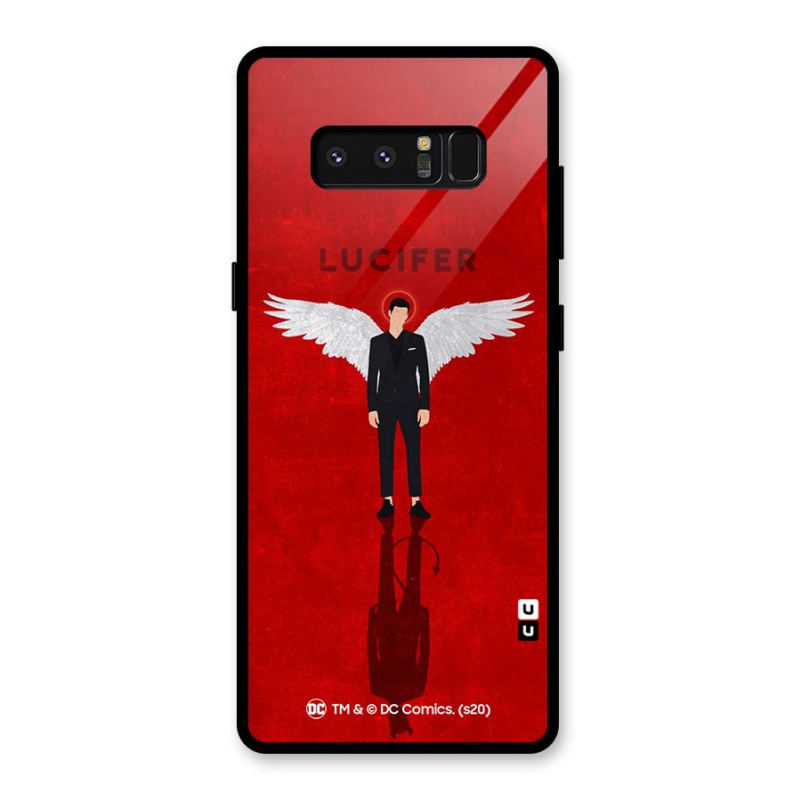 Lucifer Archangel Shadow Glass Back Case for Galaxy Note 8