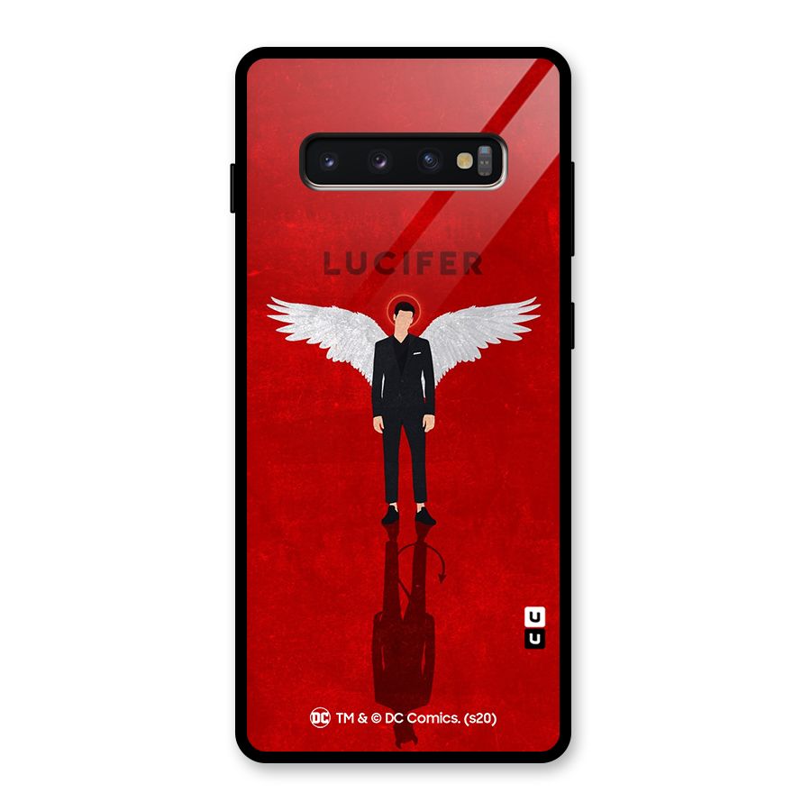 Lucifer Archangel Shadow Glass Back Case for Galaxy S10 Plus