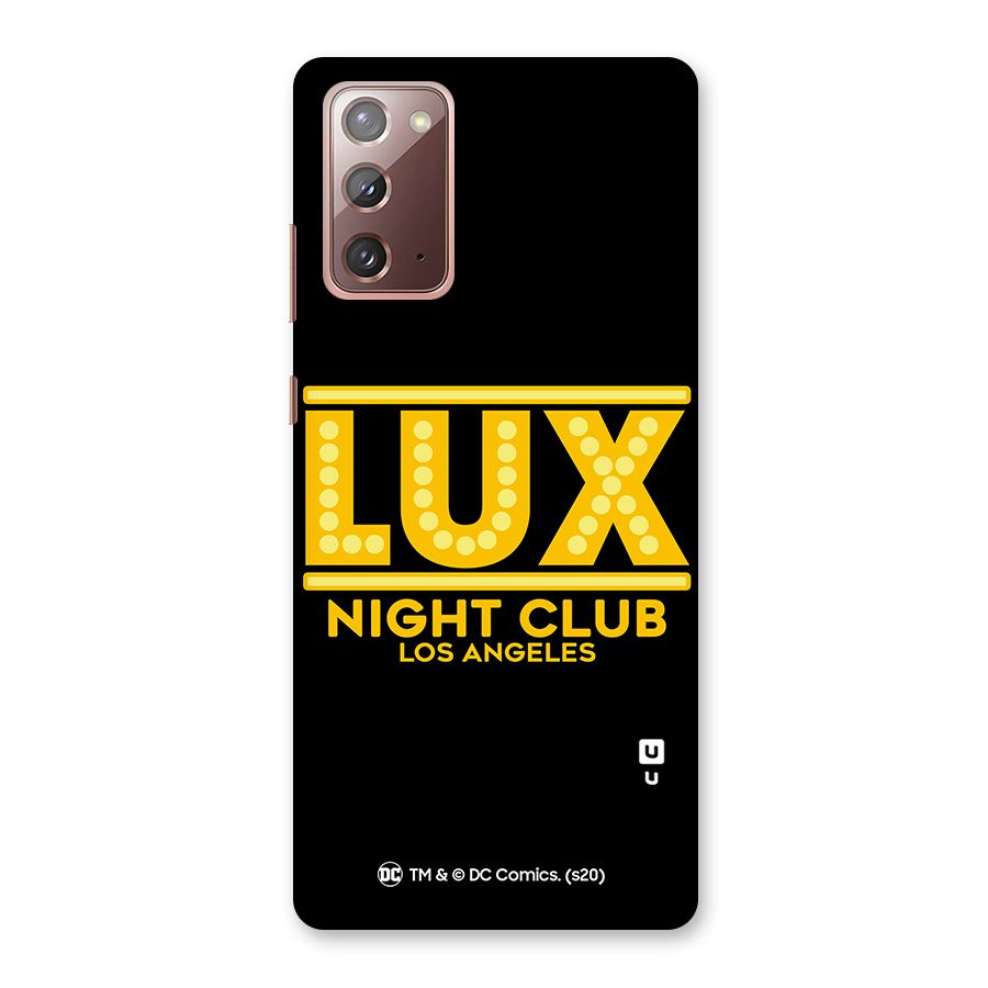 Lucifer Club Los Angeles Back Case for Galaxy Note 20