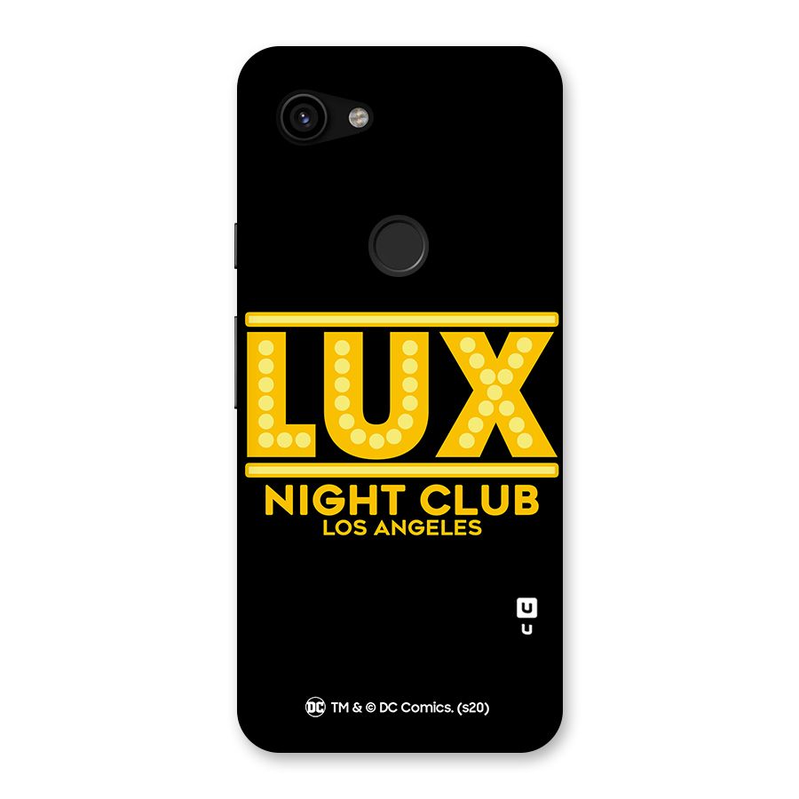Lucifer Club Los Angeles Back Case for Google Pixel 3a