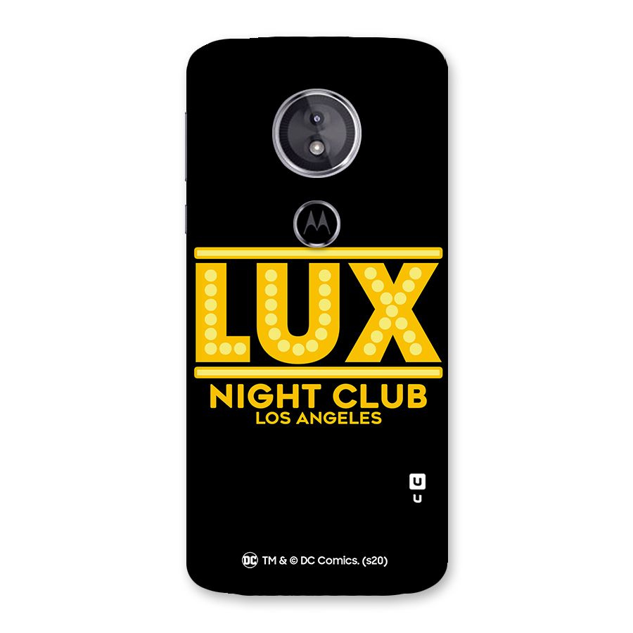 Lucifer Club Los Angeles Back Case for Moto E5