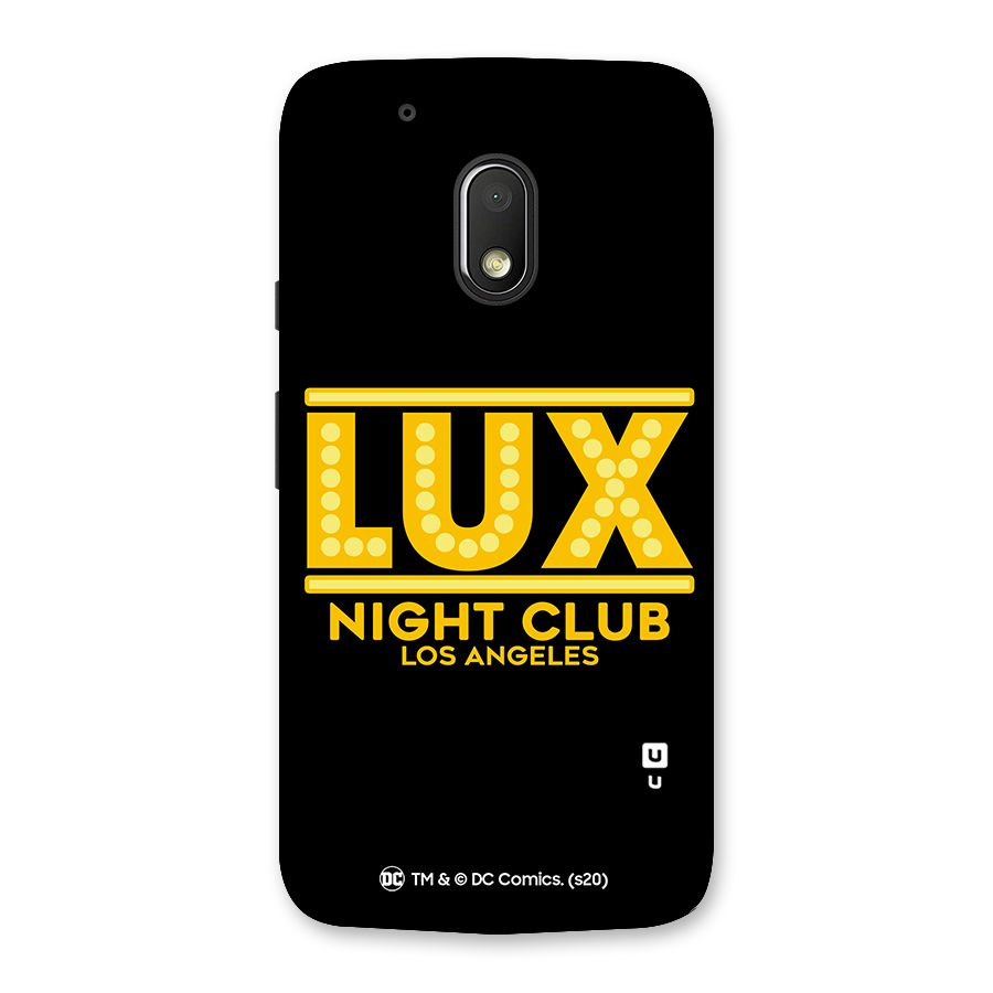 Lucifer Club Los Angeles Back Case for Moto G4 Play