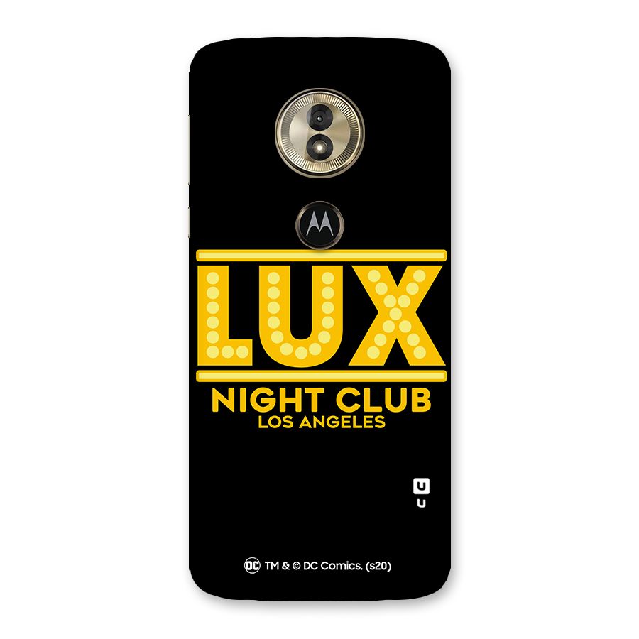 Lucifer Club Los Angeles Back Case for Moto G6 Play