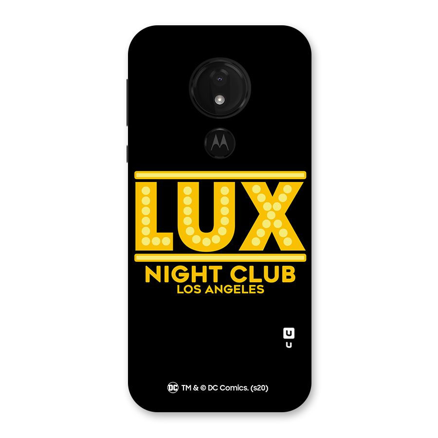 Lucifer Club Los Angeles Back Case for Moto G7 Power