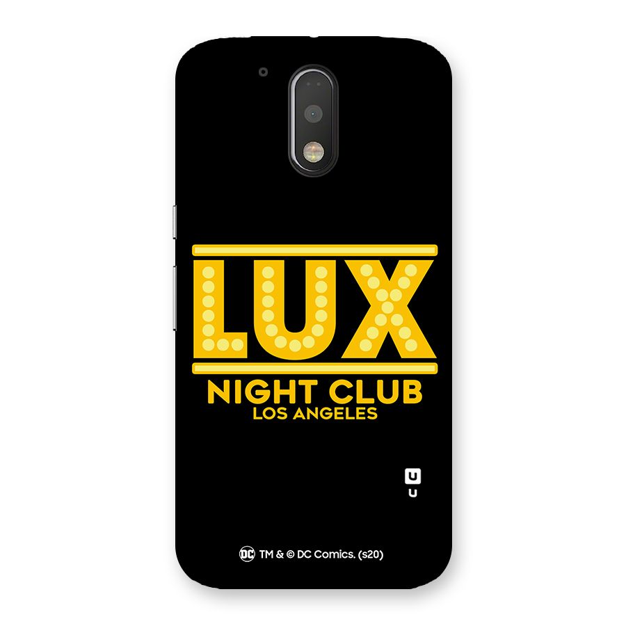 Lucifer Club Los Angeles Back Case for Motorola Moto G4