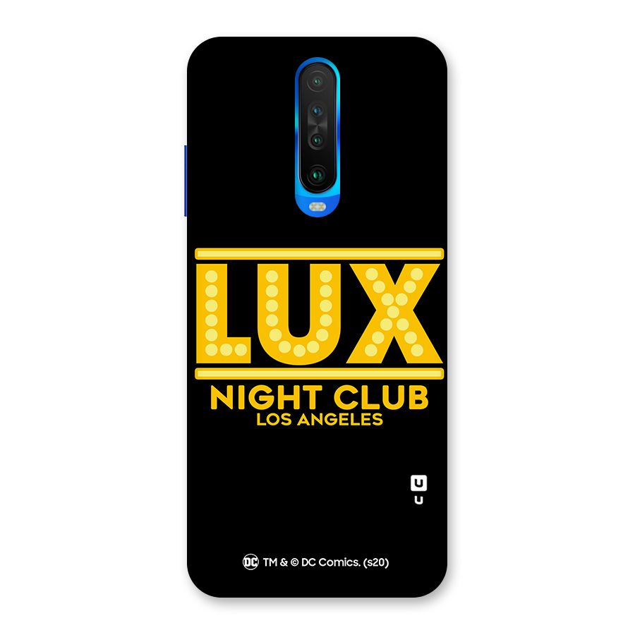 Lucifer Club Los Angeles Back Case for Poco X2