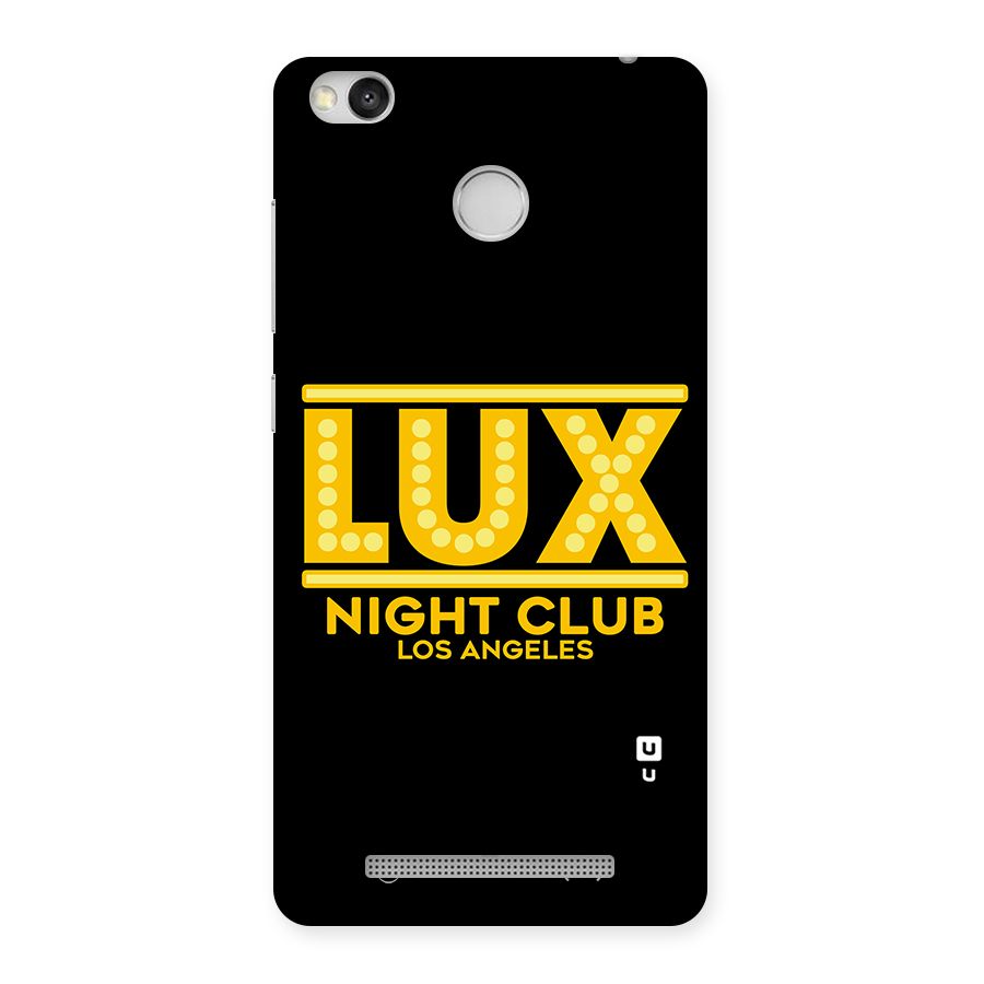 Lucifer Club Los Angeles Back Case for Redmi 3S Prime