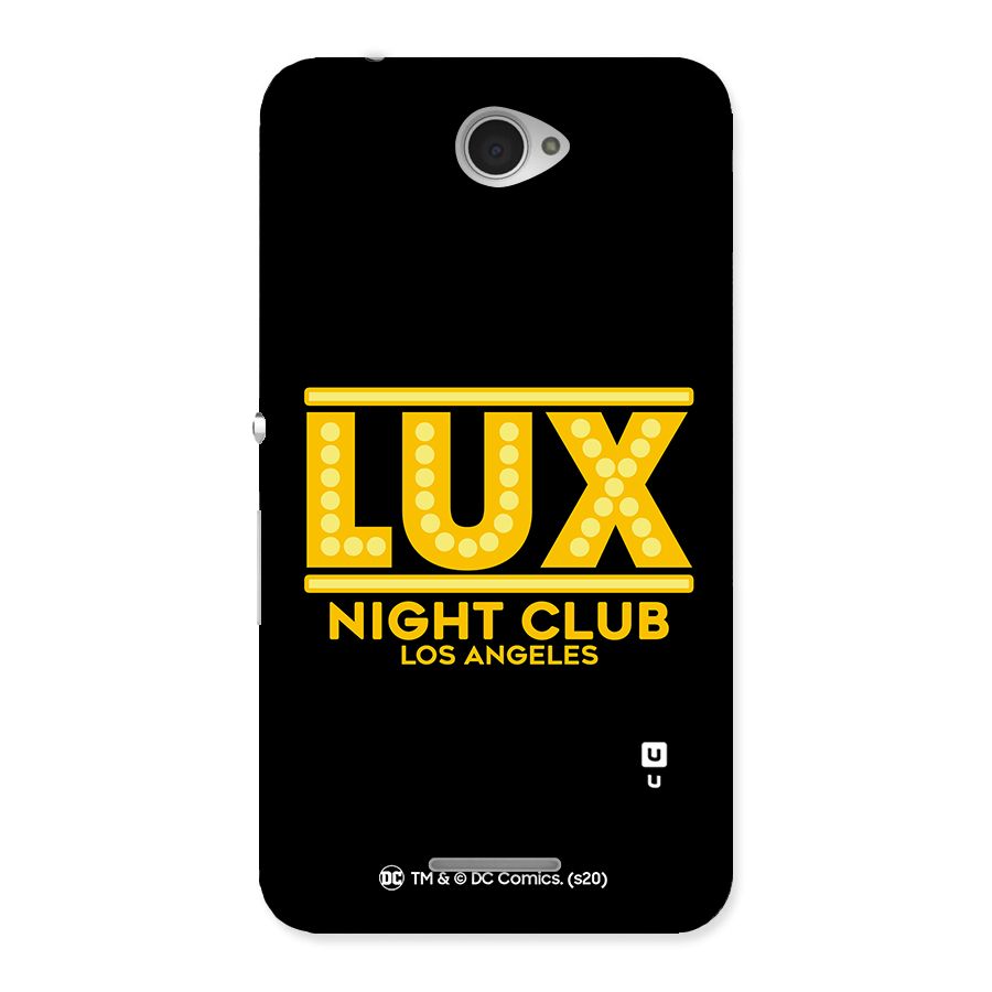 Lucifer Club Los Angeles Back Case for Sony Xperia E4