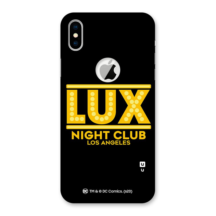 Lucifer Club Los Angeles Back Case for iPhone XS Logo Cut