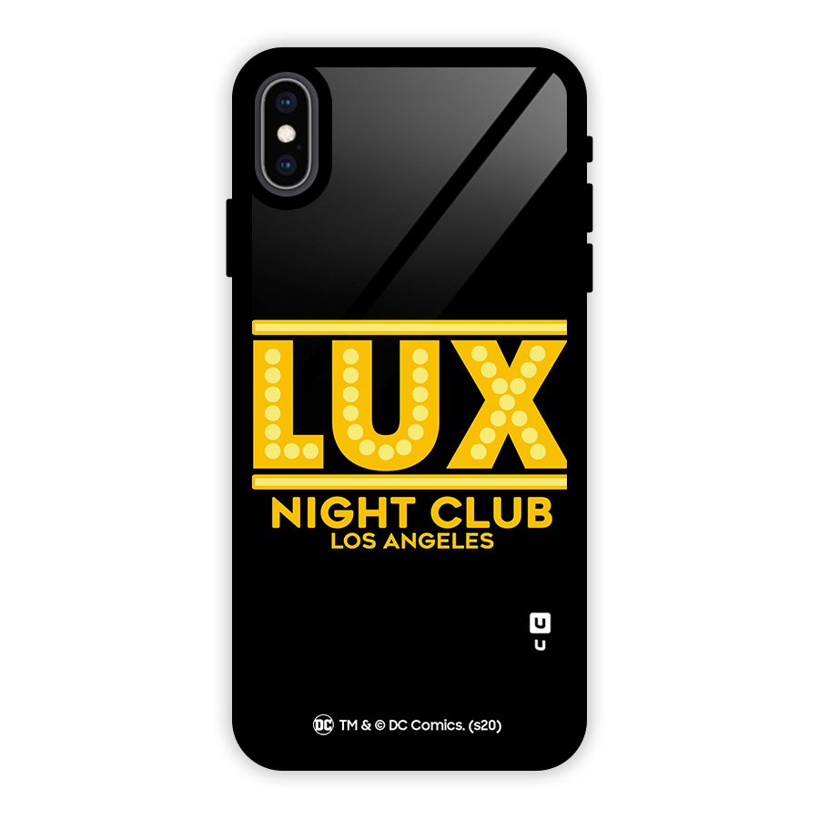 Lucifer Club Los Angeles Glass Back Case for iPhone XS Max