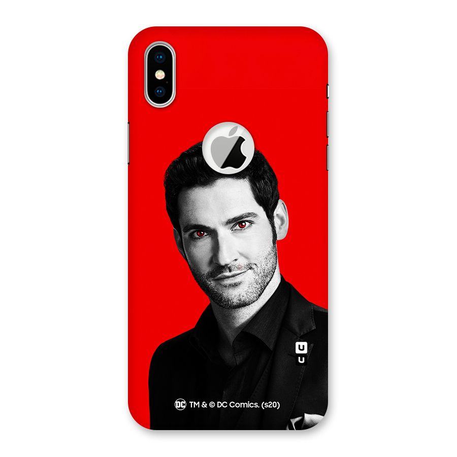 Lucifer Devil Smile Back Case for iPhone X Logo Cut
