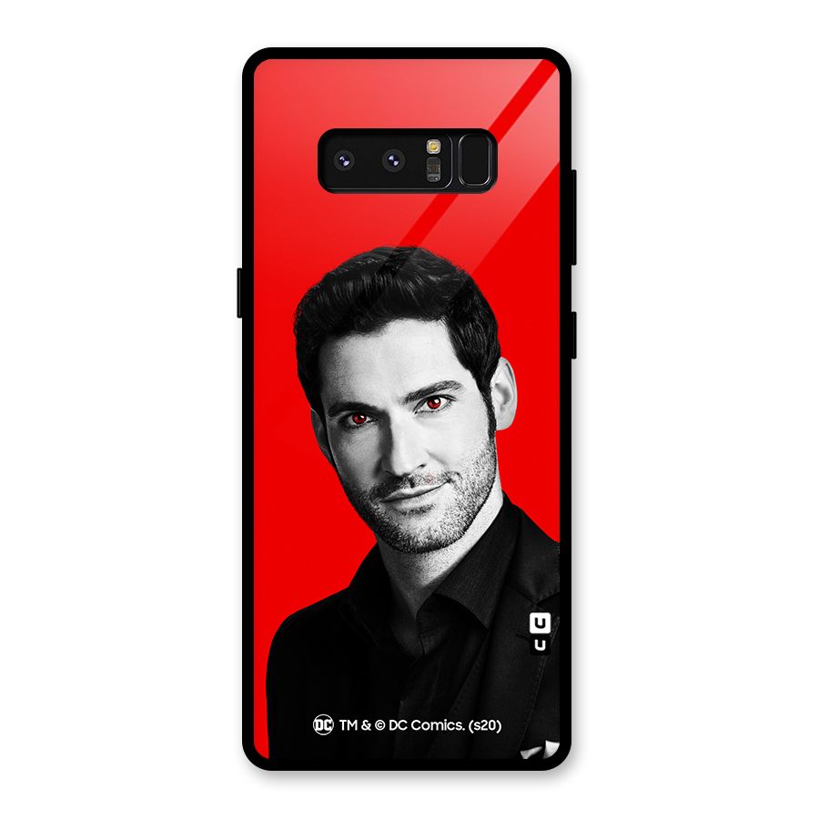 Lucifer Devil Smile Glass Back Case for Galaxy Note 8