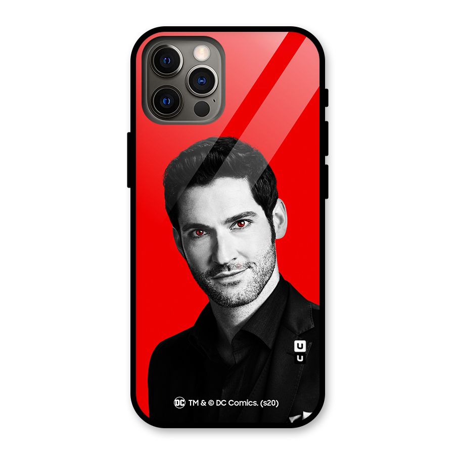 Lucifer Devil Smile Glass Back Case for iPhone 12 Pro