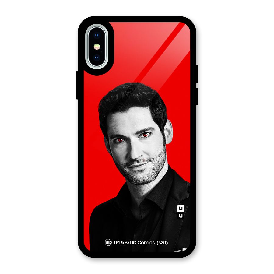 Lucifer Devil Smile Glass Back Case for iPhone X