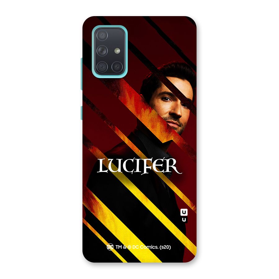 Lucifer Hell Stripes Back Case for Galaxy A71