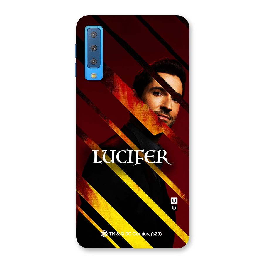Lucifer Hell Stripes Back Case for Galaxy A7 (2018)