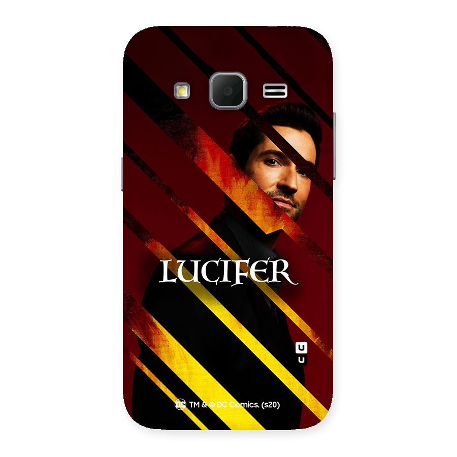 Lucifer Hell Stripes Back Case for Galaxy Core Prime