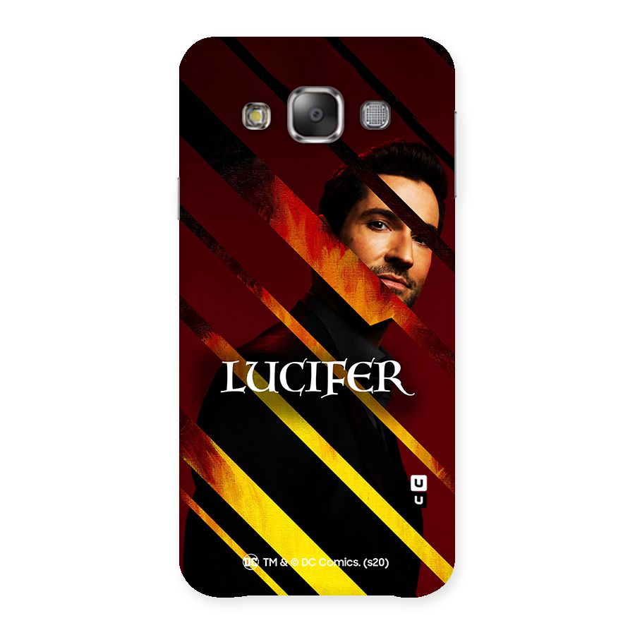 Lucifer Hell Stripes Back Case for Galaxy E7