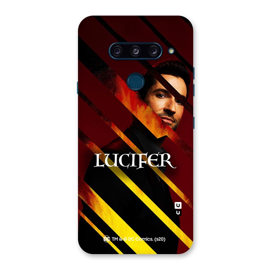 Lucifer Hell Stripes Back Case for LG  V40 ThinQ