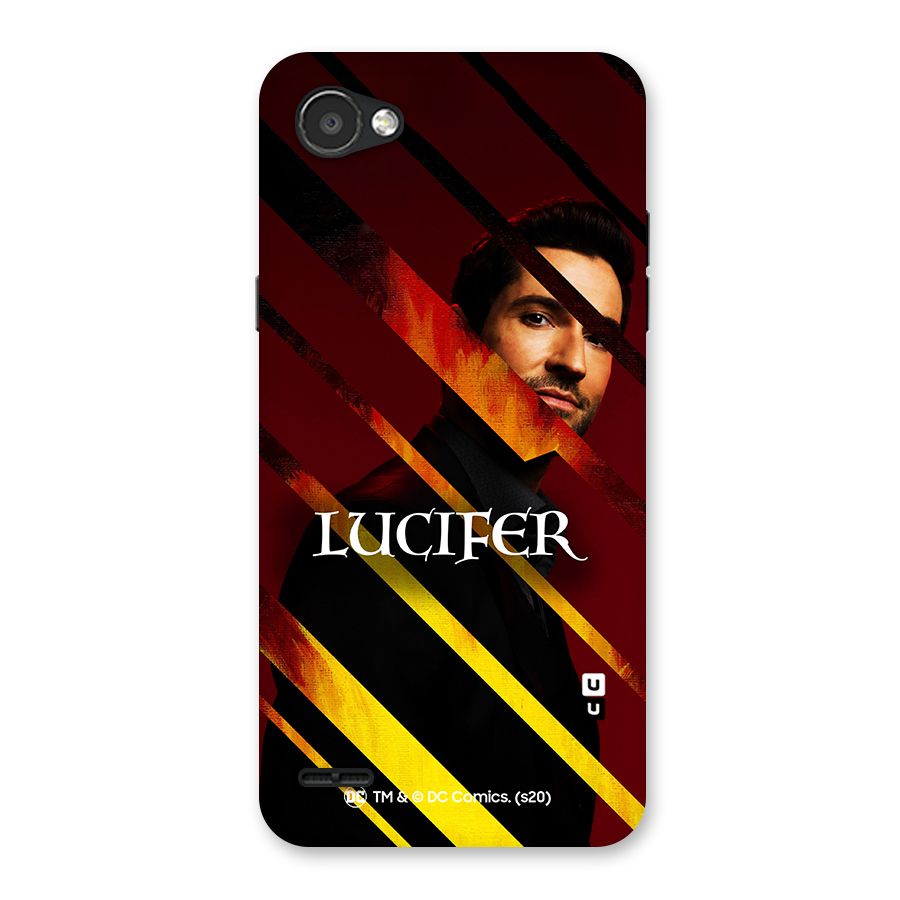 Lucifer Hell Stripes Back Case for LG Q6