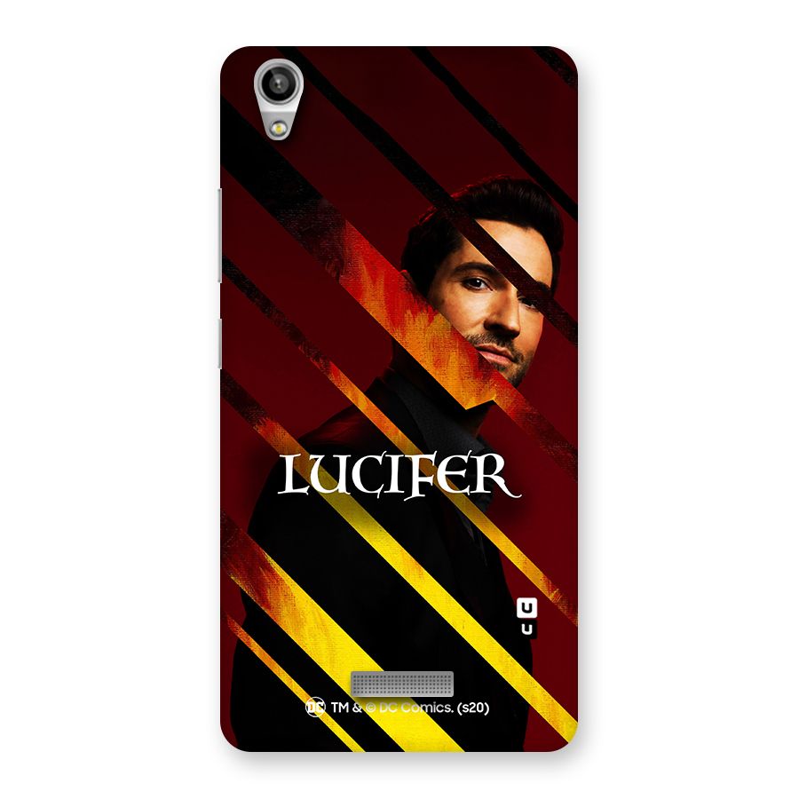Lucifer Hell Stripes Back Case for Lava-Pixel-V1