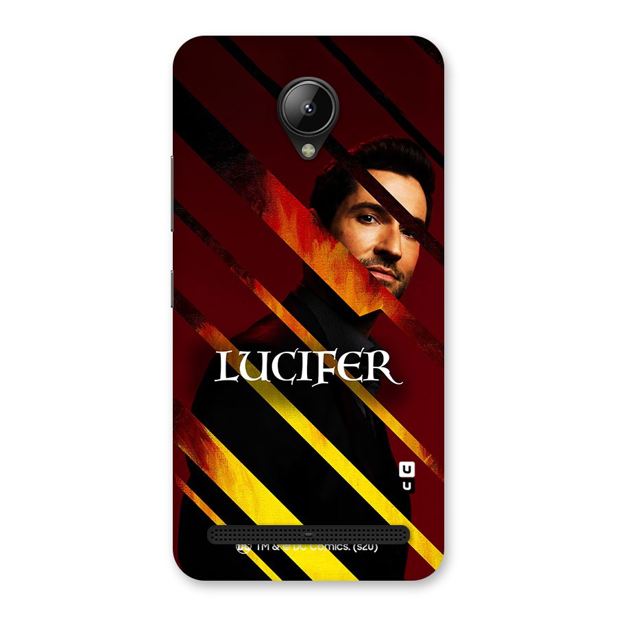 Lucifer Hell Stripes Back Case for Lenovo C2