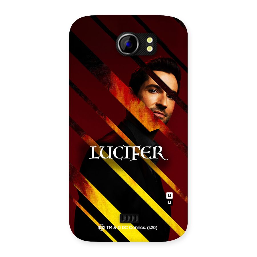 Lucifer Hell Stripes Back Case for Micromax Canvas 2 A110
