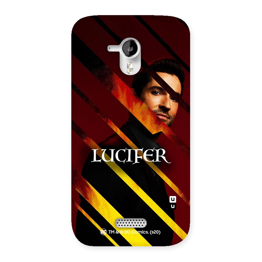 Lucifer Hell Stripes Back Case for Micromax Canvas HD A116