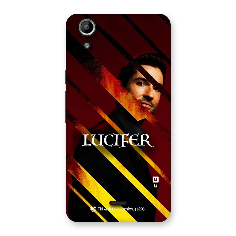 Lucifer Hell Stripes Back Case for Micromax Canvas Selfie Lens Q345