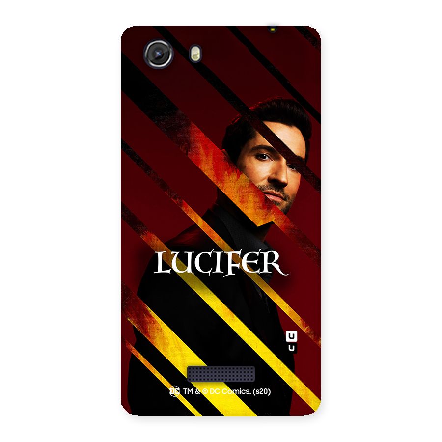 Lucifer Hell Stripes Back Case for Micromax Unite 3