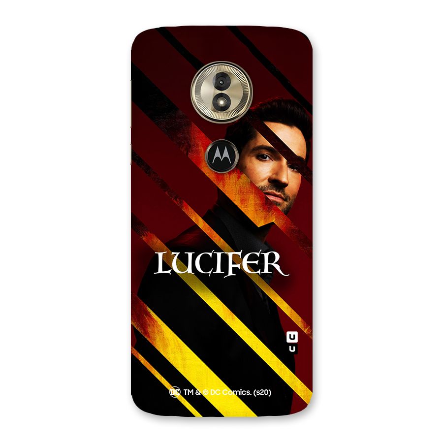 Lucifer Hell Stripes Back Case for Moto G6 Play