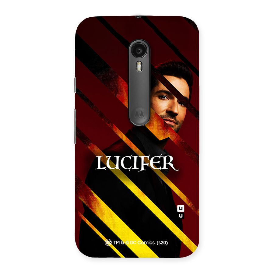 Lucifer Hell Stripes Back Case for Moto G Turbo