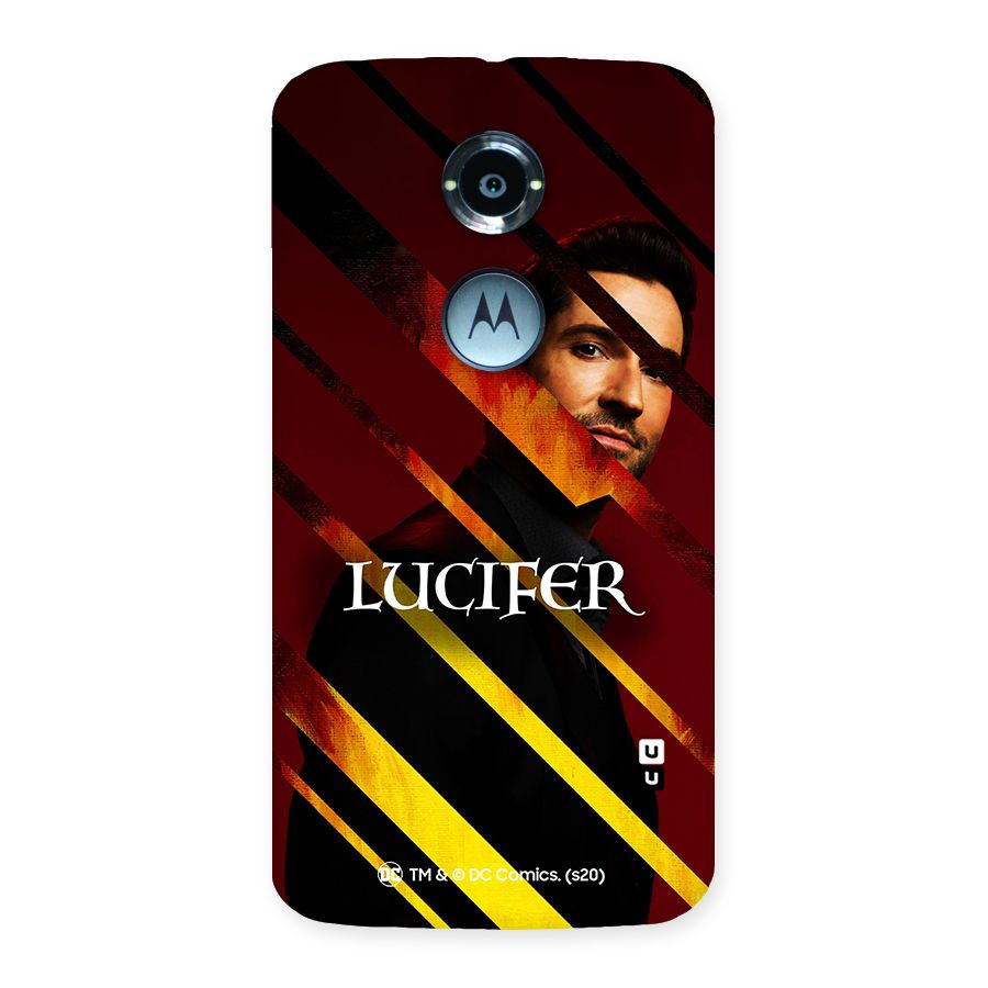 Lucifer Hell Stripes Back Case for Moto X 2nd Gen