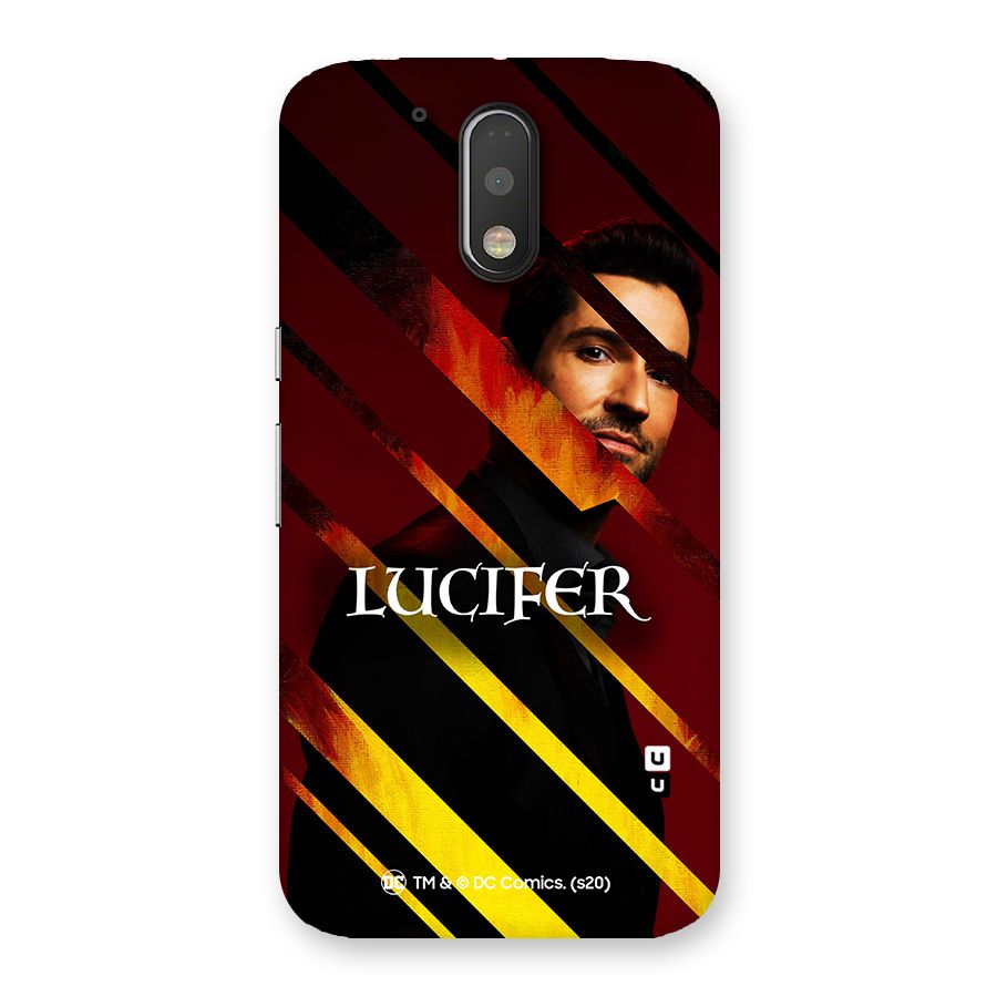 Lucifer Hell Stripes Back Case for Motorola Moto G4 Plus