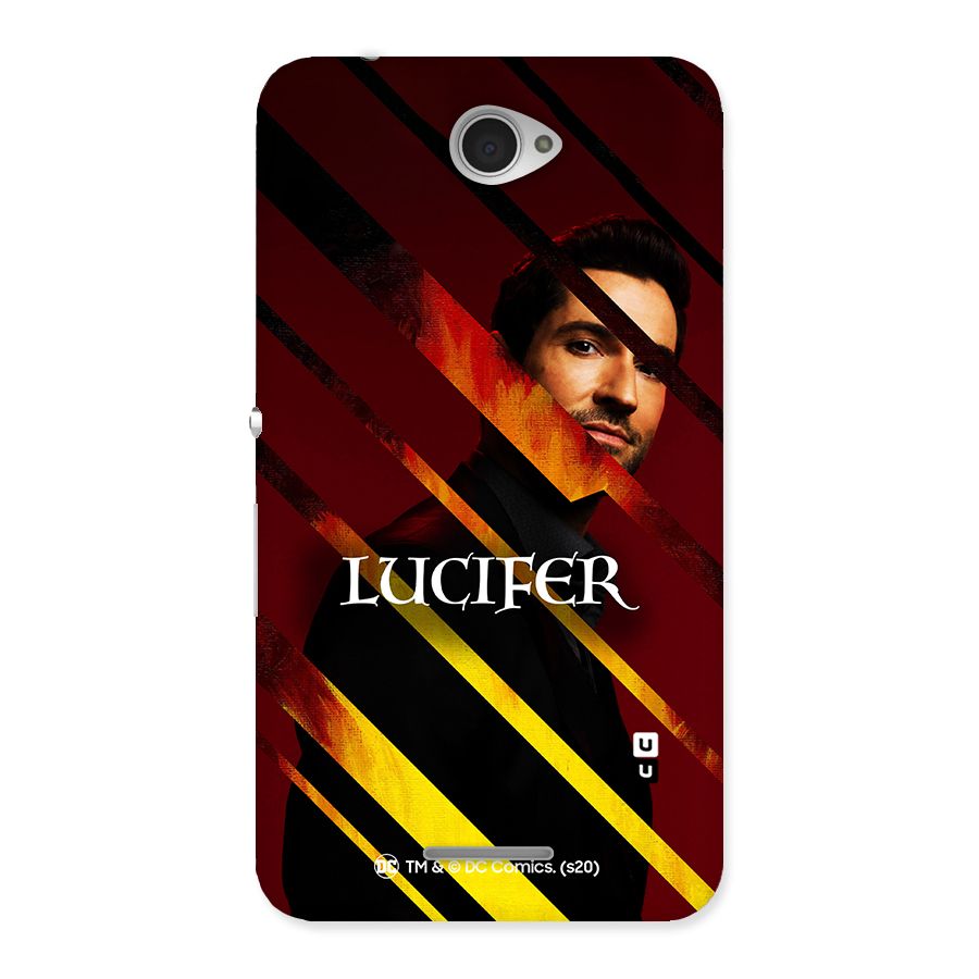 Lucifer Hell Stripes Back Case for Sony Xperia E4