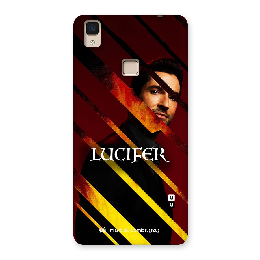 Lucifer Hell Stripes Back Case for V3 Max