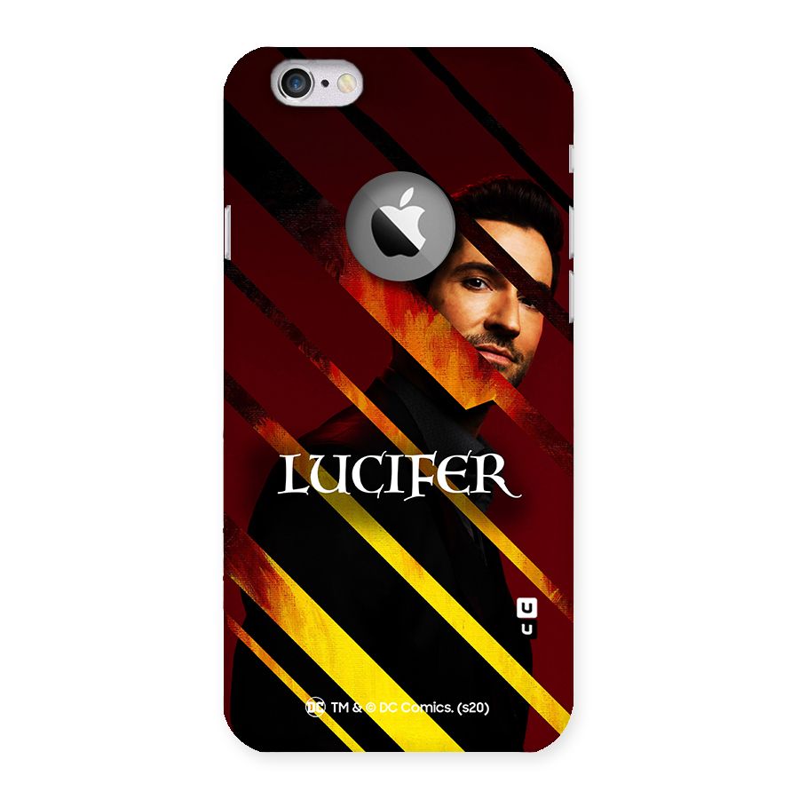 Lucifer Hell Stripes Back Case for iPhone 6 Logo Cut