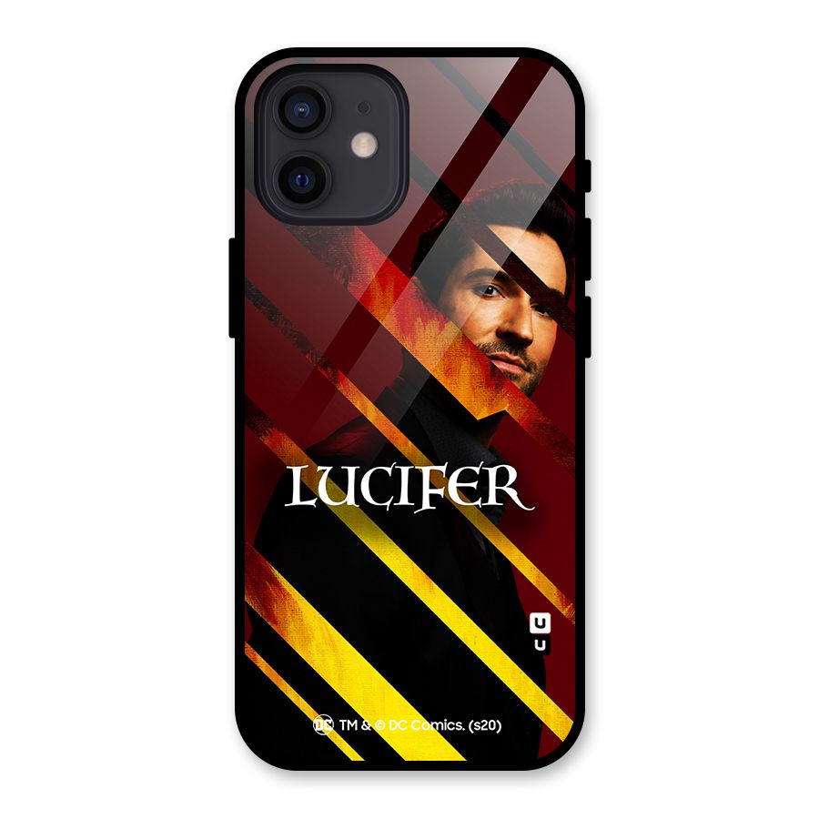 Lucifer Hell Stripes Glass Back Case for iPhone 12