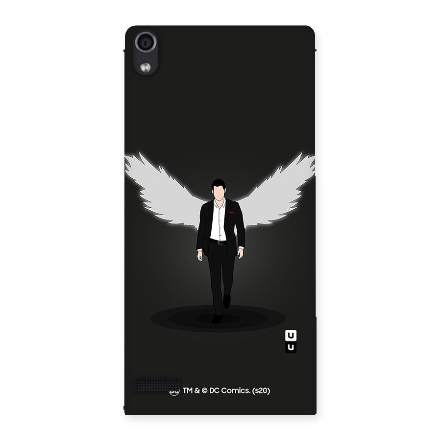 Lucifer Minimalistic Archangel Art Back Case for Ascend P6
