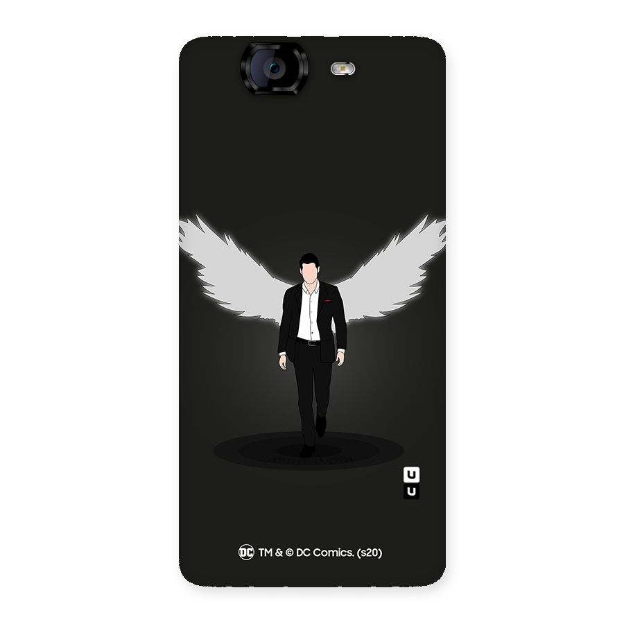 Lucifer Minimalistic Archangel Art Back Case for Canvas Knight A350