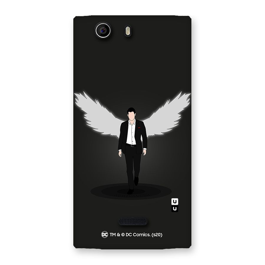 Lucifer Minimalistic Archangel Art Back Case for Canvas Nitro 2 E311