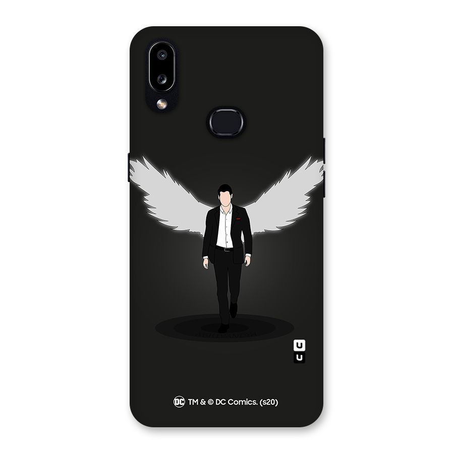 Lucifer Minimalistic Archangel Art Back Case for Galaxy A10s