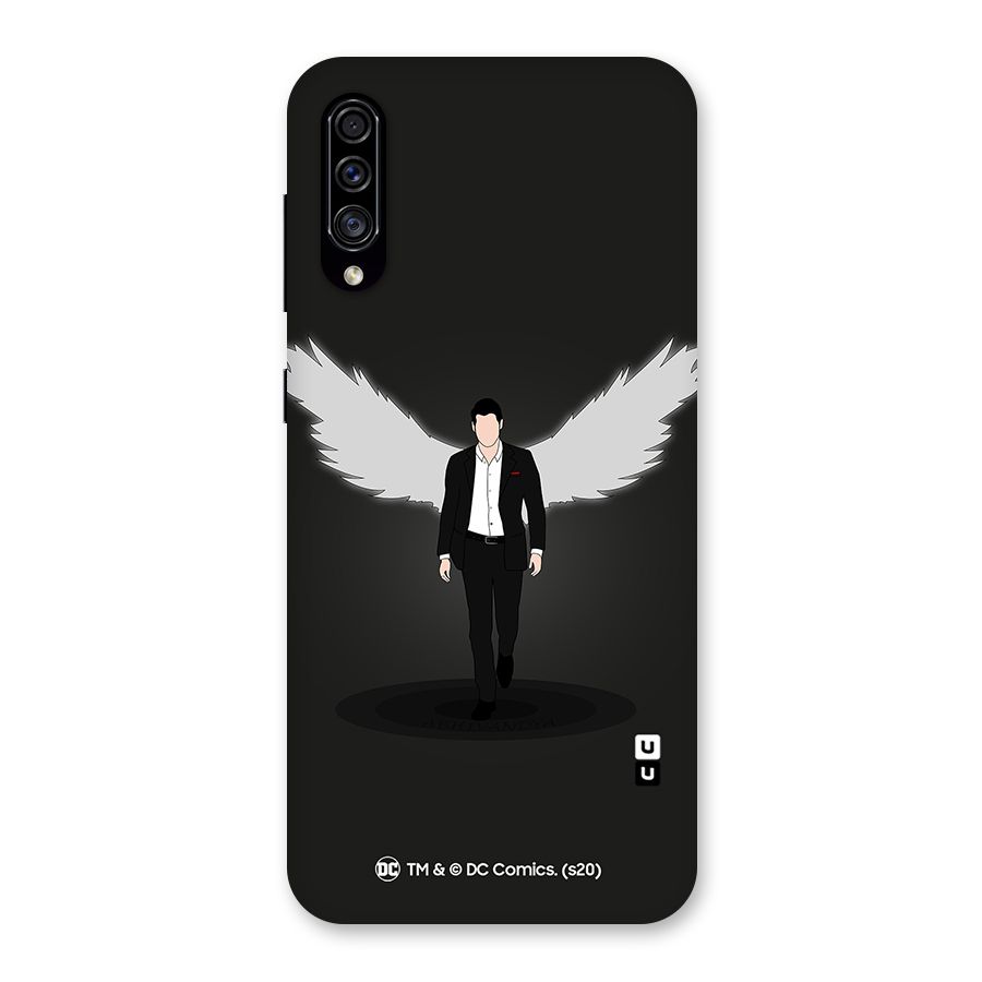 Lucifer Minimalistic Archangel Art Back Case for Galaxy A30s