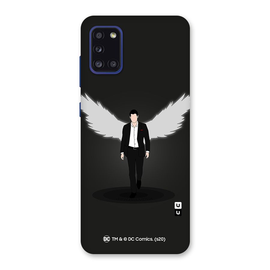 Lucifer Minimalistic Archangel Art Back Case for Galaxy A31